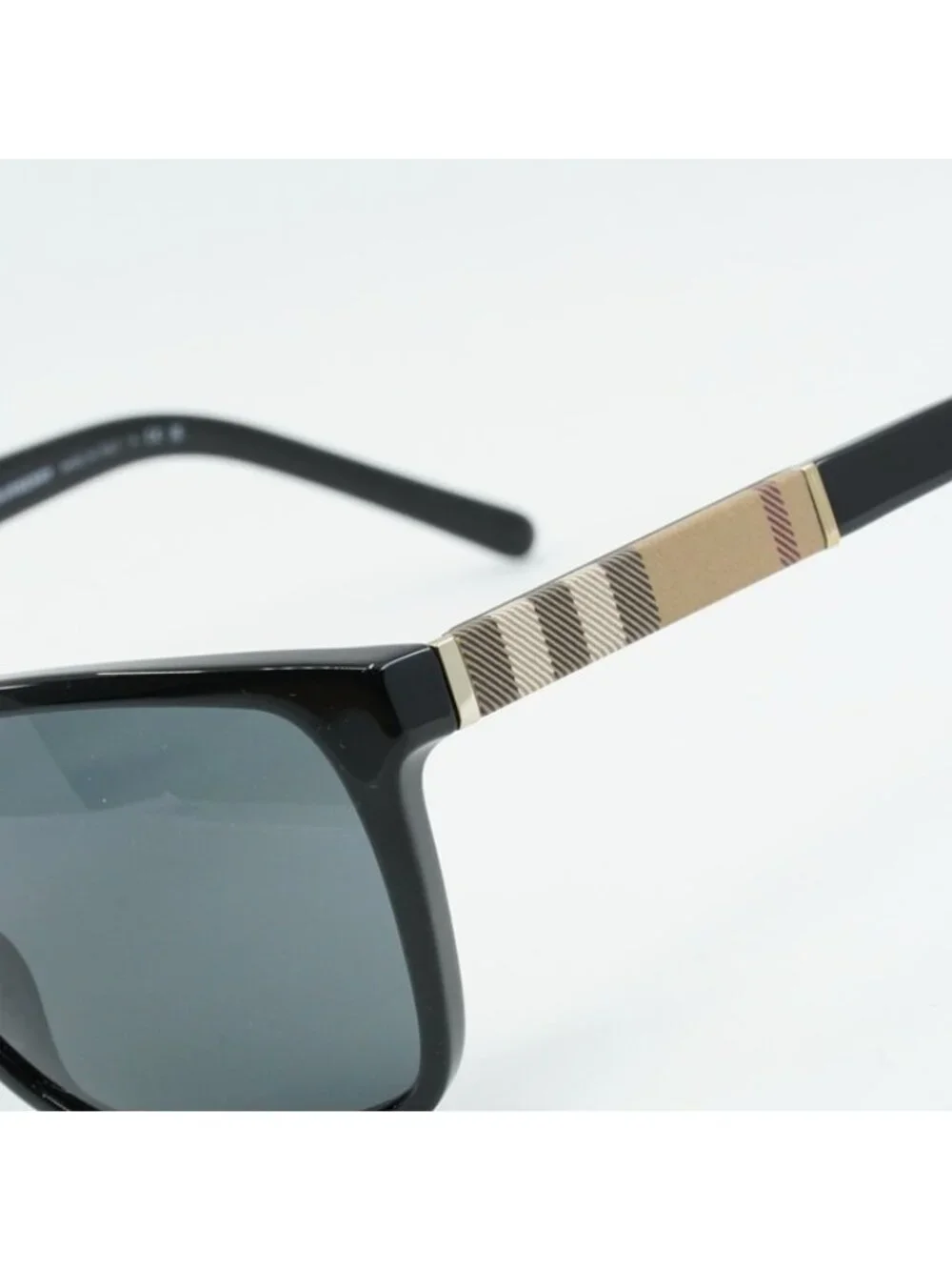 Burberry BE4181 300187 Men Sunglasses Black Rectangle Frame, Grey Lenses